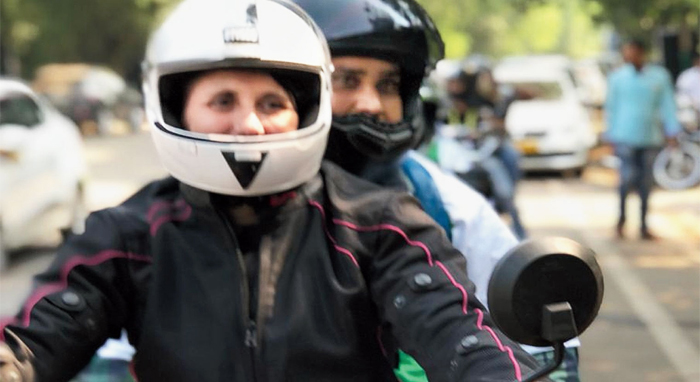 Women bikers of the city rally around on road safety