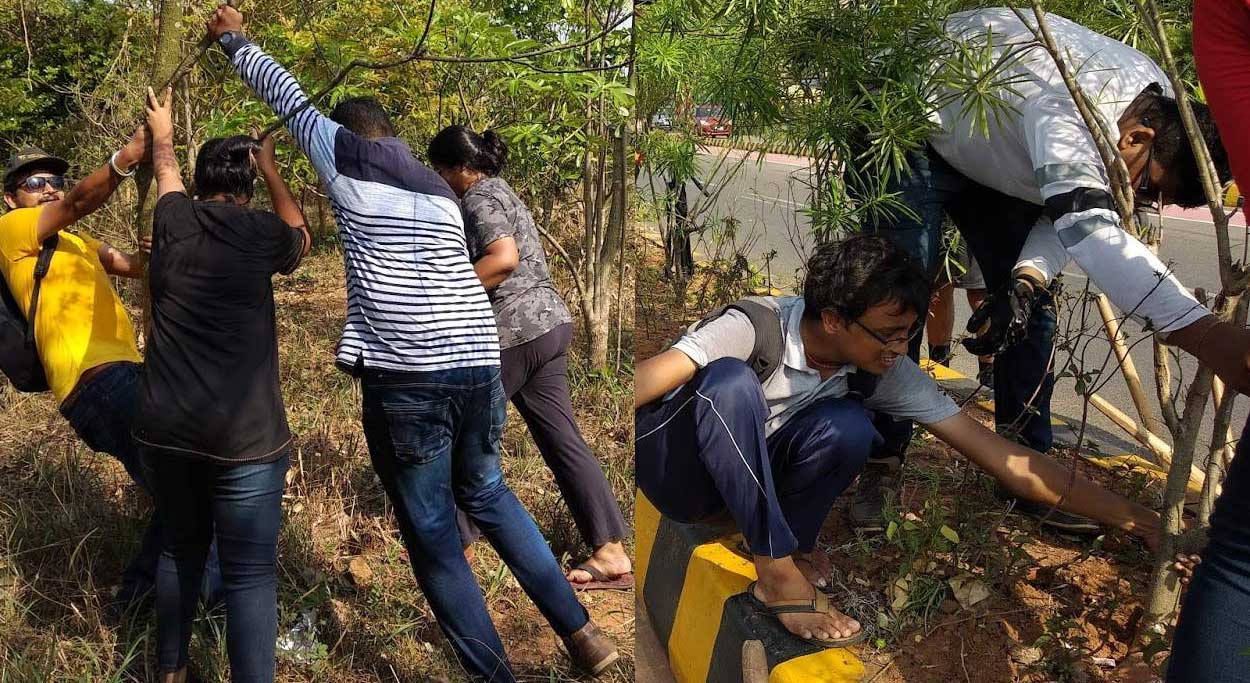 Youngsters in Bhubaneswar are replanting trees and saving them